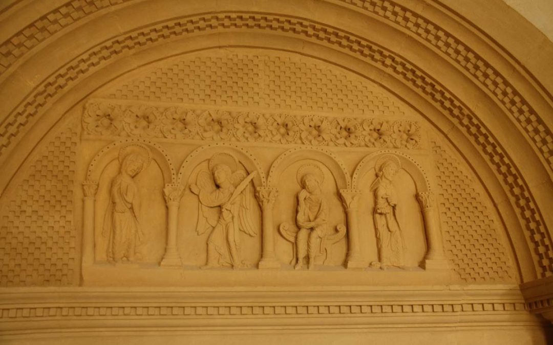 La réplique du bas-relief de l’Annonciation de saint gildas